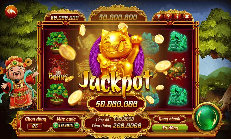 Trò chơi nổ hũ jackpot lũy tiến với đồng hồ đếm ngược giải thưởng